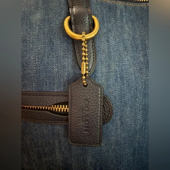 Coach Denim Taylor Tote - Picture 8 of 13